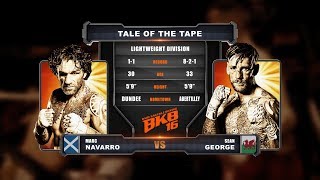 MARC NAVARRO VS SEAN GEORGE PRO BARE KNUCKLE BOXING BKB16  FULL FIGHT EXCLUSIVE [upl. by Ettelrahc]