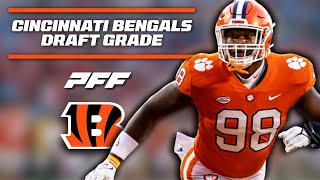 Cincinnati Bengals Draft Grade  PFF [upl. by Auqinahc]