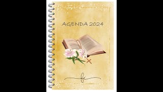 AGENDA CATÓLICA DISEÑO 5 2024 A4  EXTRAS  DISEÑOS DIGITALES DV [upl. by Ivey640]