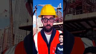 Green screen shot rel Kaise banaen😱 construction concrete work demolition greenscreen funny [upl. by Lattie]