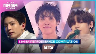 2022MAMA BTS방탄소년단 MAMA PERFORMANCE COMPILATION 2022 MAMA 수상자 역대 마마 무대 모아보기 [upl. by Estelle889]