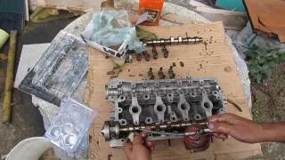 Montaje Taquetes y arbol de levas de aveo  Aveo camshaft Replacement [upl. by Nylirac948]