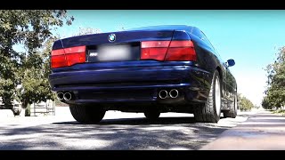 BMW 850 Ci V12 with Ferrari 599 exhaust [upl. by Otrebcire]