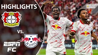 🚨 UNBEATEN STREAK ENDS 🚨 Bayer Leverkusen vs RB Leipzig  Bundesliga Highlights  ESPN FC [upl. by Maren396]