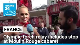 Olympic torch relay Paris route includes stop at Moulin Rouge cabaret • FRANCE 24 English [upl. by Aihsital]