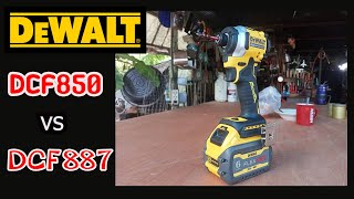 รีวิว Dewalt dcf850 20v VS Dcf887 18vไขควงกระแทก [upl. by Juline832]