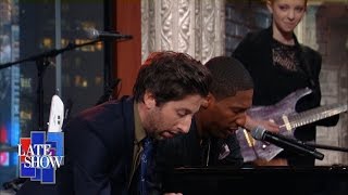 Simon Helberg vs Jon Batiste Mozart Piano Battle [upl. by Essy]