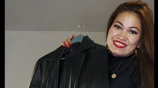 GRWM LEATHER JACKETCOAT REVIEW  STYLING  Lerma Brijana [upl. by Lejna]