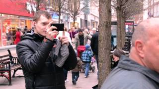 Street Buskers Worcester UK Corrected Version [upl. by Brod]