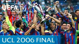 Barcelona v Arsenal 2006 UEFA Champions League final highlights [upl. by Eslud]