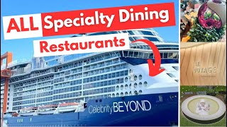 You wont regret eating at these specialty dining restaurants Celebrity Cruises Dining Review [upl. by Ahders]