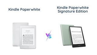 Kindle Paperwhite Previous vs Signature Edition Comparison [upl. by Anavas]