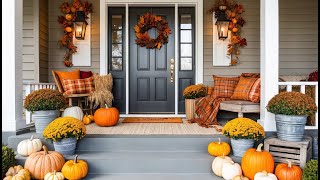 Modern Fall Porch Designs Stylish amp Cozy Ideas to Elevate Your Curb Appeal [upl. by Marian]