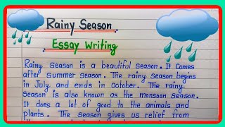 Rainy season essay in english  Essay on Rainy Season  Rainy Season essay writingRainy Season [upl. by Kaya]