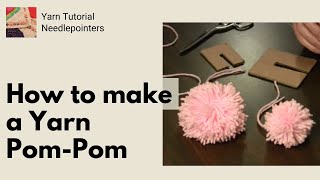 How to Make Easy Yarn Pom Poms with a Cardboard Maker [upl. by Luhar]