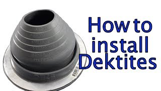 How to install a Gray Dektite Flexible Pipe Flashings [upl. by Bijan364]