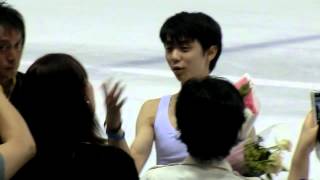 Prince Ice World July 2012 Yuzuru with fans [upl. by Aribold338]