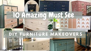 10 Amazing Furniture Makeovers  DIY Furniture Flip [upl. by Adil]