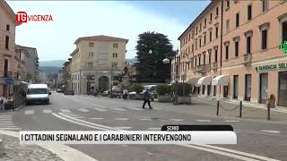 TG VICENZA 27092018  I CITTADINI SEGNALANO E I CARABINIERI INTERVENGONO [upl. by Esidnak]