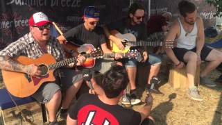 Black Stone Cherry  Me amp Mary Jane Acoustic Backstage Summer Breeze  AUG 2015 [upl. by Ahsitil]