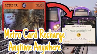 How to Recharge Metro Card Online  Metro kolkata kolkatametro [upl. by Brandenburg663]