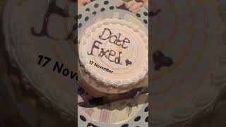 Bhai ki shadi date fixed shadi datefixed foryou beautiful cake [upl. by Tnarg]