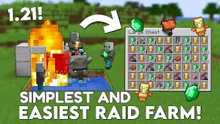 Minecraft EASY RAID FARM 121 Tutorial Java  Bedrock [upl. by Tompkins489]