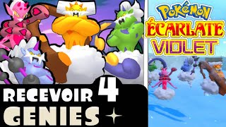 Reçois Les 4 GÉNIES ☆  Pokémon Écarlate amp Violet [upl. by Eglantine]