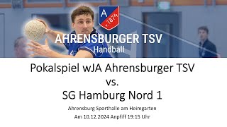 Handball Pokalspiel wJA Ahrensburger TSV vs SG Hamburg Nord am 10122024 [upl. by Salhcin]