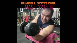 DUMBELL SCOTT CURL NASIL YAPILIR biceps dumbellscottcurl bicepworkout [upl. by Horowitz]