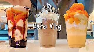 SUBCafe Vlog 🍵｜Brown Sugar Bubble Tea｜cafe vlog｜Yogerpresso｜Merry Berry｜Americano｜Vanilla Latte [upl. by Yllut]