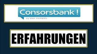 🚀 CONSORSBANK ERFAHRUNGEN 🚀 LOHNT SICH DAS CONSORS DEPOT 🚀 CONSORS DEPOT ERFAHRUNGEN [upl. by Eirol]