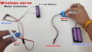 Wireless servo motor controllercontrol servo motor using rf transmitter and receiver module [upl. by Zetniuq47]