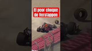 El peor choque de Max Verstappen f1 formula1 max verstappen redbull [upl. by Atinnor]