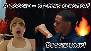 WOW HE WENT CRAZY A Boogie Wit da Hoodie  Steppas Official Music Video  REACTION [upl. by Eerised]