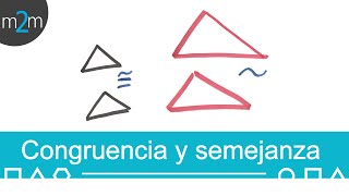 Congruencia y semejanza de triángulos│diferencia [upl. by Siderf23]