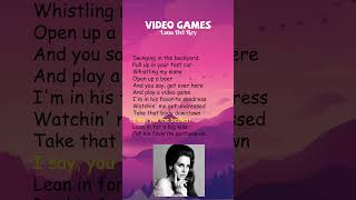 Lana Del Rey  Video Games Lyrics shorts [upl. by Joselow]