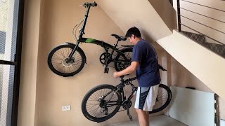 Space saving Bike Wall Mount Review [upl. by Harmon]