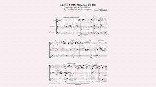 The Girl with Flaxen Hair FluteClarinetSaxophone Trio Sheet Music [upl. by Aphra617]