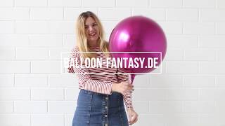 12 PARTYTUTORIAL ORBZ Ballons mit Helium Einwegkartusche befüllen [upl. by Freiman569]