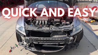 HOW TO REMOVE YOUR FRONT BUMPER Honda CR Z [upl. by Forester]