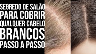 COMO COBRIR QUALQUER CABELOS BRANCO Segredo de Salão PASSO A PASSO HairTutorial [upl. by Uball]