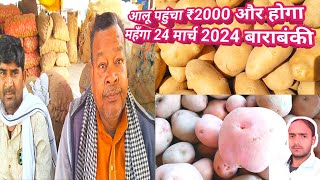 आलू पहुंचा ₹2000 और होगा महँगा 24 मार्च 2024 बाराबंकीaalu ka bhav aalu rate today aalu mandi bhav [upl. by Lindon725]