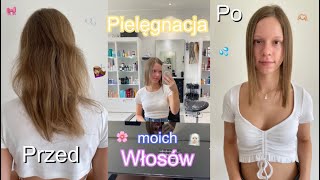 Keratynowe prostowanie ✰ pielęgnacja moich włosów [upl. by Shandee781]