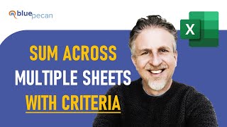 SUM Across Multiple Sheets with Criteria  How to SUMIF Multiple Sheets in Excel  3D SUMIF [upl. by Anazraf]