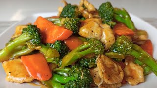 Super Quick Stir Fry Broccoli and Carrot with Chicken  Chicken with Broccoli Recipe [upl. by Lois]