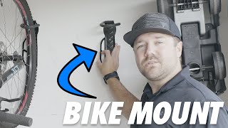 Dirza Bike Wall Mount Rack with Tire Tray  Product Review [upl. by Ojela]