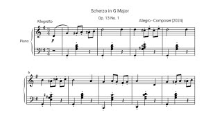 Scherzo in G Major Original Composition [upl. by Kimmi]