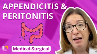 Appendicitis and Peritonitis  MedicalSurgical Gastro Intestinal  LevelUpRN [upl. by Schaab]