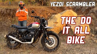 Yezdi Scrambler Detailed Review  The “DO IT” ALL Motorcycle 🔥 [upl. by Boeschen]